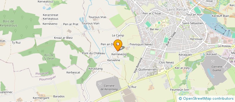 localisation de l'entreprise GUIBOX  SAINT RENAN