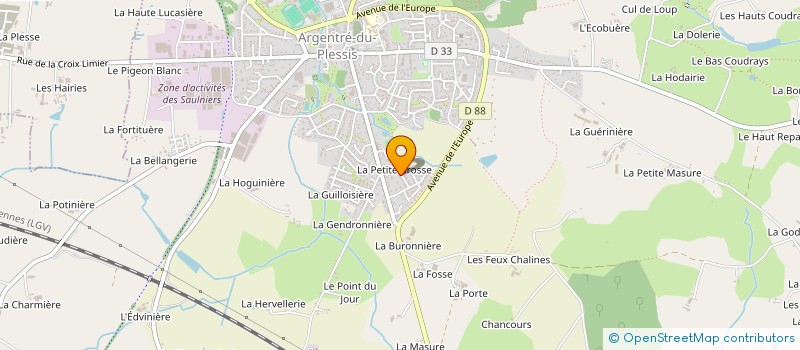 localisation de l'entreprise GUIBROIS  ARGENTRE-DU-PLESSIS
