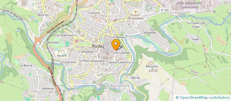 localisation de l'entreprise GUICHA  RODEZ