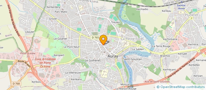 localisation de l'entreprise GUICHARD à AURAY