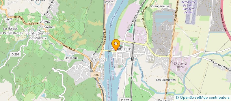 localisation de l'entreprise GUICHARD IMMOBILIER à SAINT-MARCEL-LES-ANNONAY