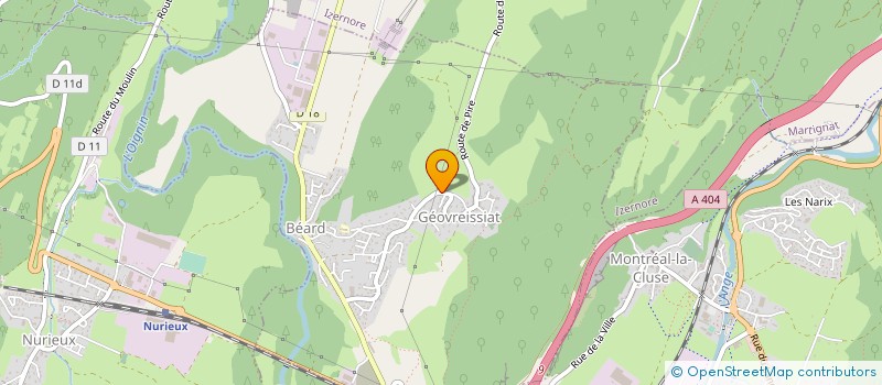 localisation de l'entreprise GUICHARD SAS  BEARD-GEOVREISSIAT