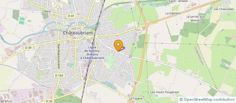localisation de l'entreprise GUICHARD SOC à CHATEAUBRIANT