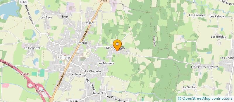 localisation de l'entreprise GUICHARDAN  FEILLENS