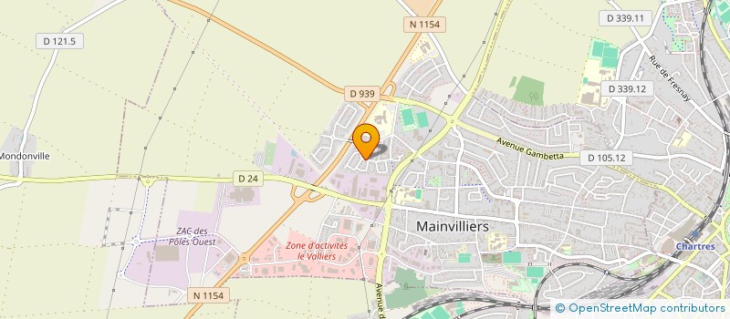 localisation de l'entreprise GUICLOMAN à MAINVILLIERS