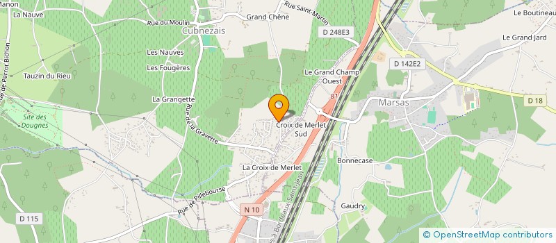 localisation de l'entreprise GUICOCHA  CUBNEZAIS