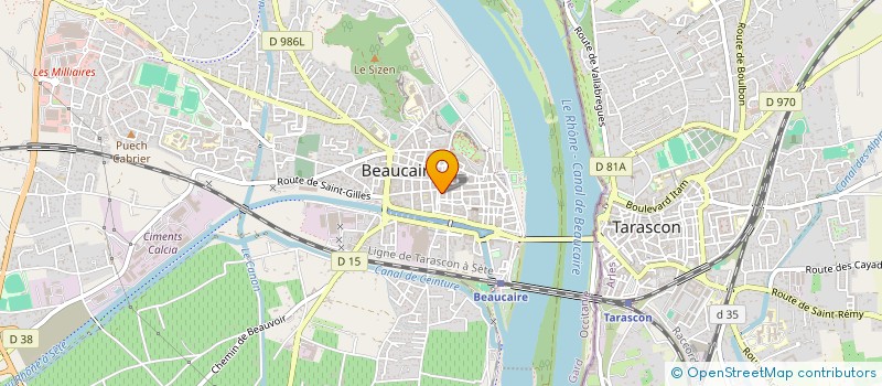 localisation de l'entreprise GUICOMAN  BEAUCAIRE