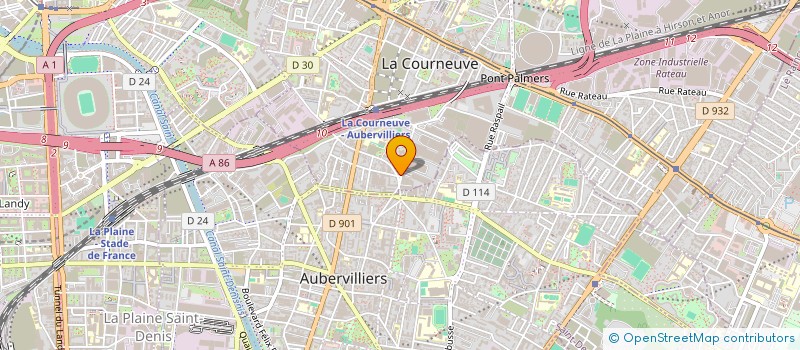 localisation de l'entreprise GUID-EXPERT  LA COURNEUVE