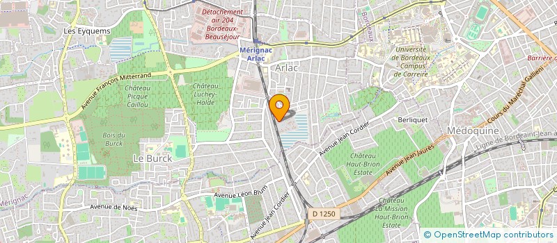 localisation de l'entreprise GUID HABITAT  MERIGNAC