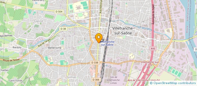 localisation de l'entreprise GUID IN TRAVEL à VILLEFRANCHE-SUR-SAONE