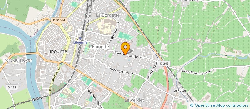 localisation de l'entreprise GUIDANCE à LIBOURNE