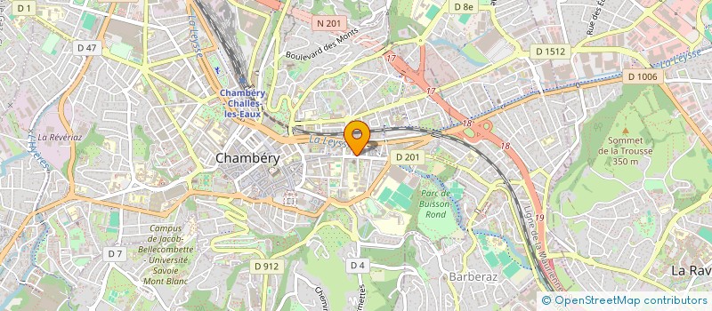 localisation de l'entreprise GUIDANCE 73 à CHAMBERY