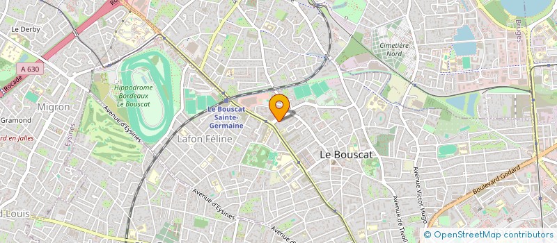 localisation de l'entreprise GUIDE ECONOMIQUE IMMOBILIER COMMERCE à LE BOUSCAT