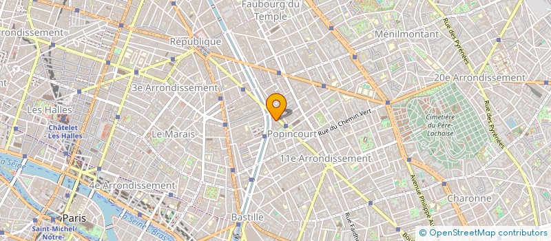 localisation de l'entreprise GUIDE PRATIQUE DES PROFESSIONNELS  PARIS