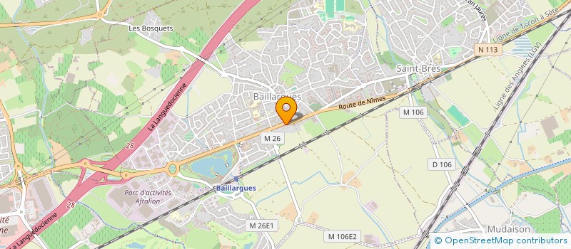 localisation de l'entreprise GUIDECO TRAVAUX à BAILLARGUES