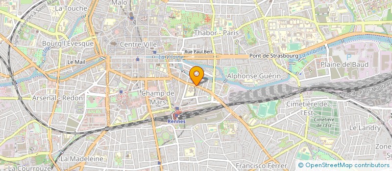 localisation de l'entreprise GUIDECOM à RENNES