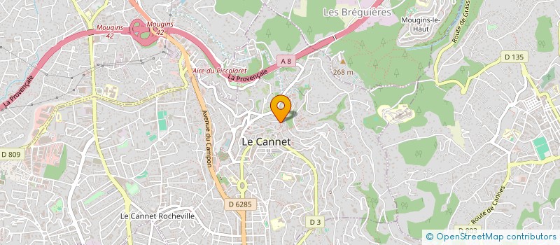 localisation de l'entreprise GUIDECOTEDAZUR à LE CANNET