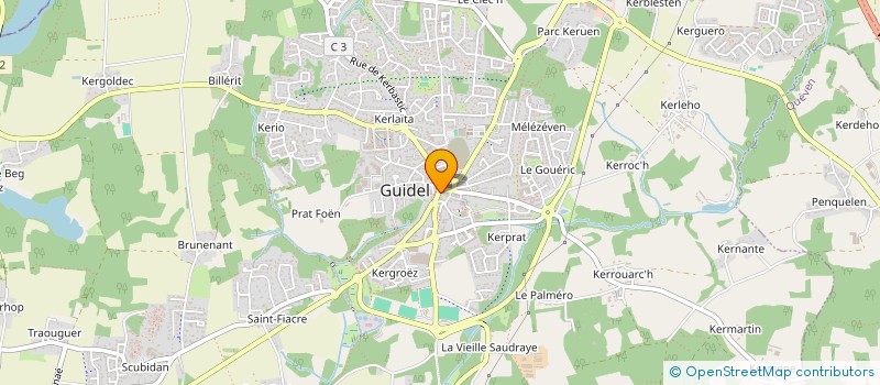 localisation de l'entreprise GUIDEL OPTIQUE à GUIDEL