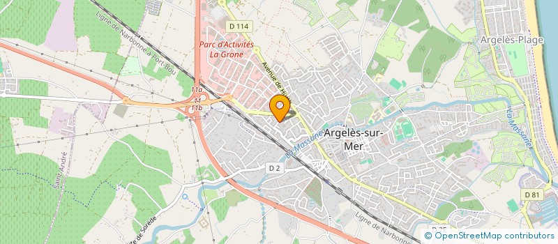 localisation de l'entreprise GUIDENI à ARGELES-SUR-MER