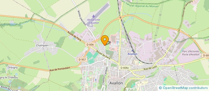 localisation de l'entreprise GUIDES DE PAYS DE BOURGOGNE  AVALLON