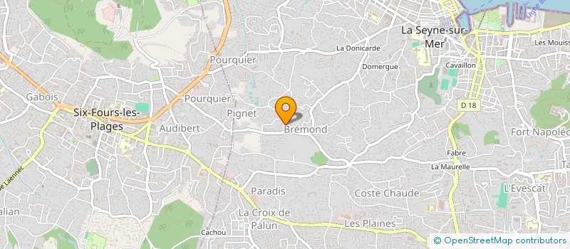localisation de l'entreprise GUIDES MEDITERRANEE à SIX-FOURS-LES-PLAGES