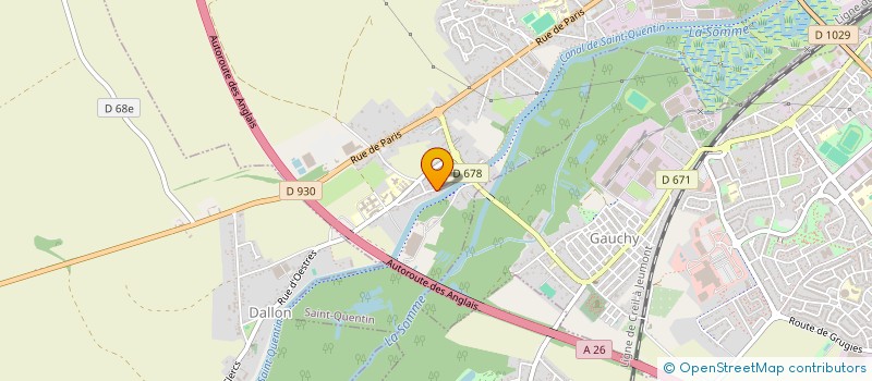 localisation de l'entreprise GUIDEZ FRERES à SAINT-QUENTIN