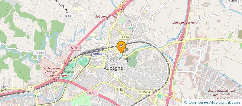 localisation de l'entreprise GUIDI NAAR BEGLIMINI TORRESANI DRIEY à AUBAGNE
