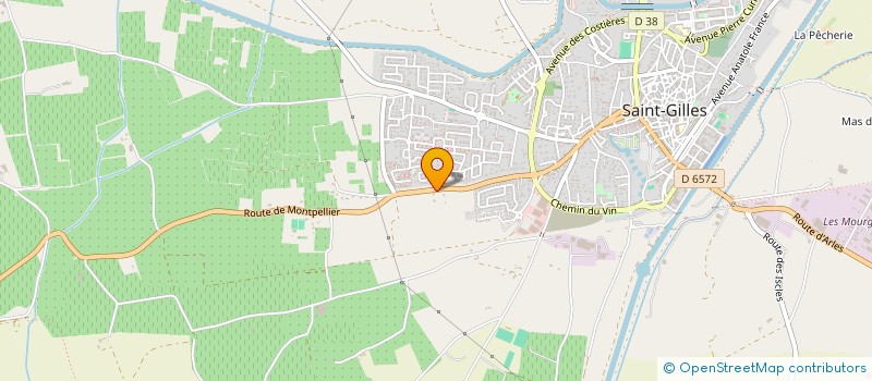 localisation de l'entreprise GUIDI PERUCHON ET COMPAGNIE  SAINT-GILLES