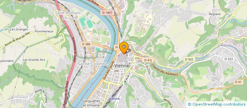 localisation de l'entreprise GUIDICELLI PRET A PORTER à VIENNE