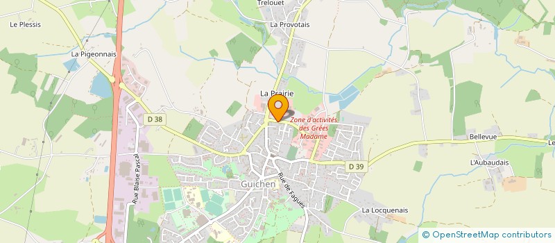 localisation de l'entreprise GUIDIS SA à GUICHEN
