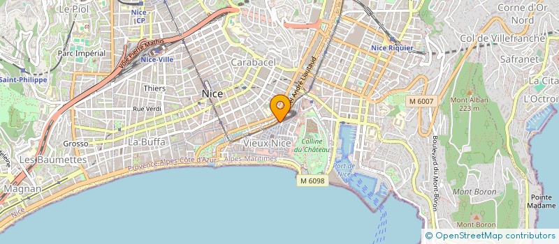 localisation de l'entreprise GUIDO.6  NICE