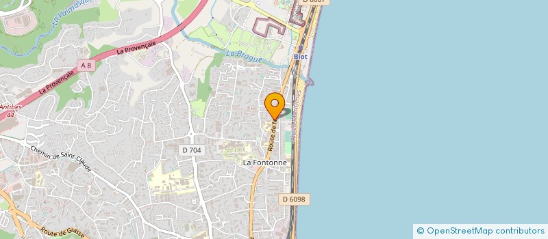 localisation de l'entreprise GUIDO PLAISANCE à ANTIBES
