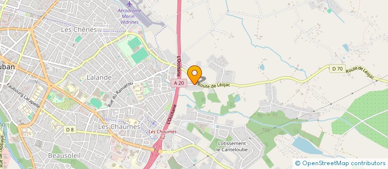 localisation de l'entreprise GUIDON D'ORGANES  MONTAUBAN