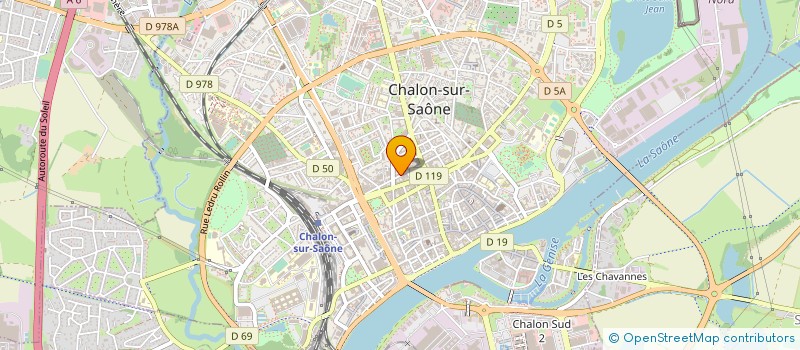 localisation de l'entreprise GUIDON THIESSELIN à CHALON-SUR-SAONE