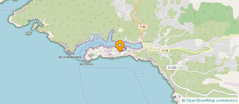 localisation de l'entreprise GUIDONNA à BONIFACIO