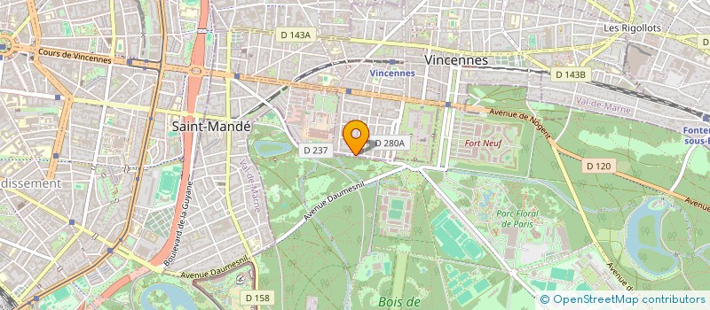 localisation de l'entreprise GUIDOUNORE à VINCENNES