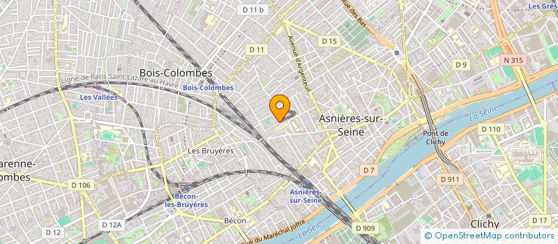 localisation de l'entreprise GUIGAMOR à ASNIERES-SUR-SEINE