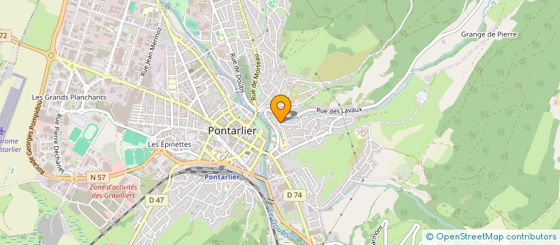 localisation de l'entreprise GUIGAN  PONTARLIER