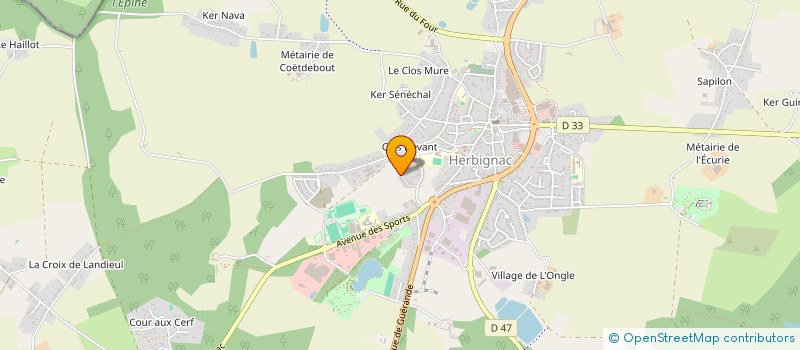 localisation de l'entreprise GUIGAND LE GOUILL à HERBIGNAC