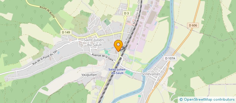 localisation de l'entreprise GUIGNARD ET COMPAGNIE  SAINT-JULIEN-DU-SAULT