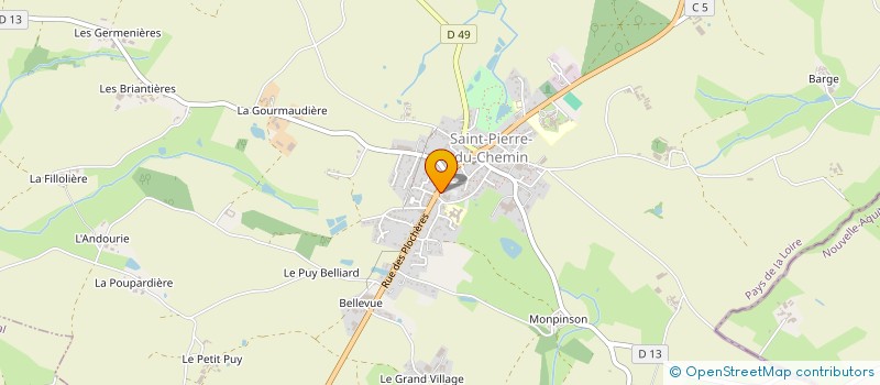 localisation de l'entreprise GUIGNARD IMMO  SAINT-PIERRE-DU-CHEMIN