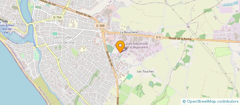 localisation de l'entreprise GUIGNE à SAINT-GILLES-CROIX-DE-VIE