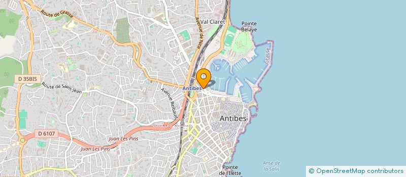 localisation de l'entreprise GUIGO MARINE à ANTIBES