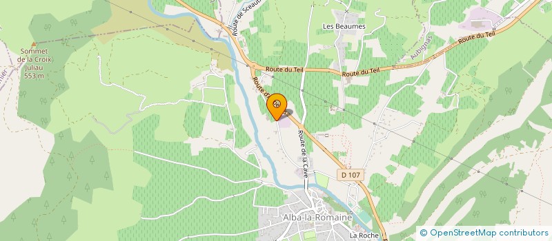 localisation de l'entreprise GUIGON DARLIX à ALBA-LA-ROMAINE