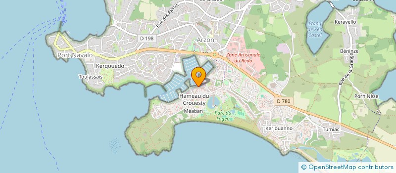 localisation de l'entreprise GUIGOURS  ARZON