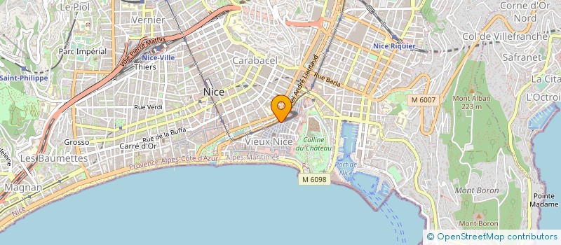 localisation de l'entreprise GUIGUEL ET ASSOUS à NICE