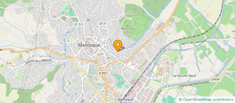 localisation de l'entreprise GUIGUES - EDON  MANOSQUE