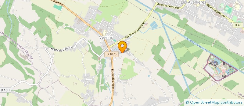 localisation de l'entreprise GUIGUET MOTOCULTURE  LES AVENIERES VEYRINS-THUELLIN