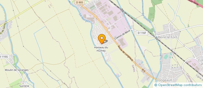 localisation de l'entreprise GUIGUI CORP.  GENLIS