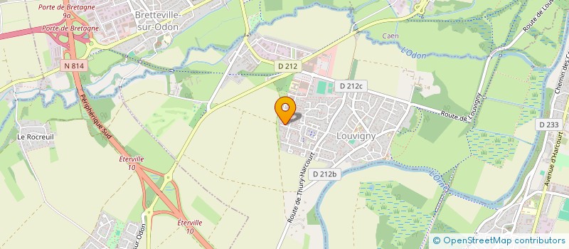 localisation de l'entreprise GUIGUIN PODOLOGUE  LOUVIGNY